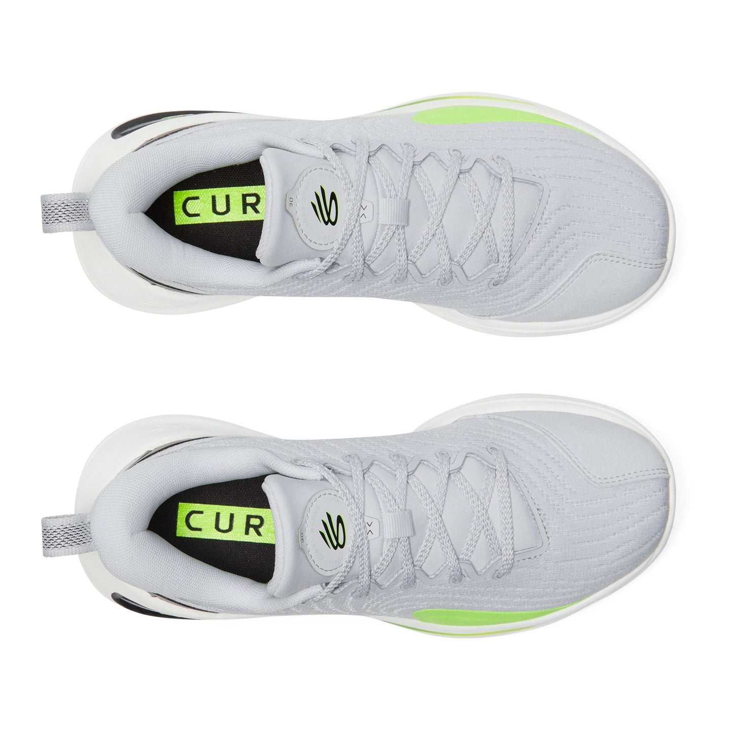 Under Armour Grade School Curry 12 Anti Gravity - Halo Gray/Black/High Vis Yellow