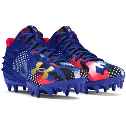 Under Armour Grade School Blur Select MC - Royal/Metallic Gold