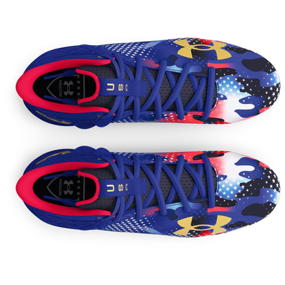 Under Armour Grade School Blur Select MC - Royal/Metallic Gold