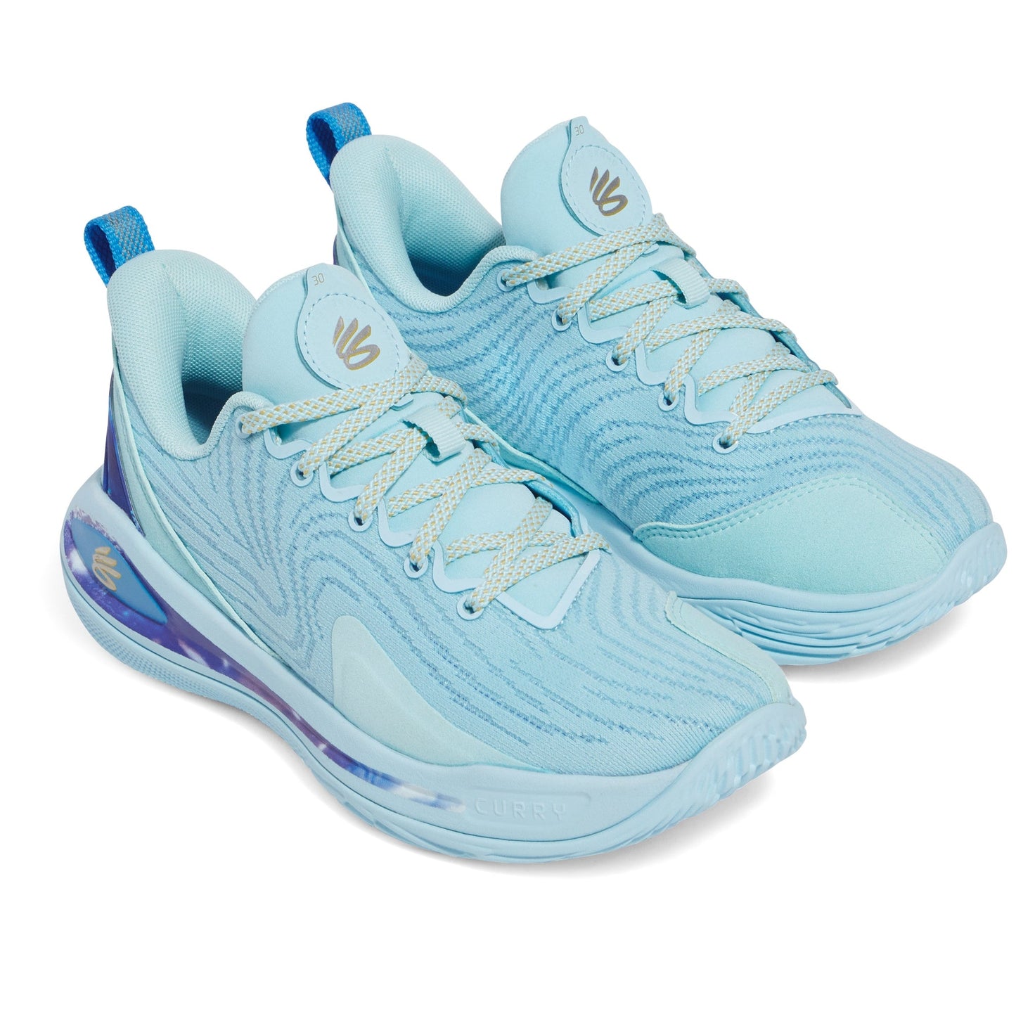 Under Armour Grade School Curry 12 - Stream/Metallic Gold/Metallic Silver