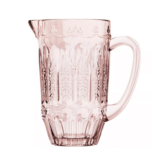Jay Companies Vintage Pink Glass Pitcher 43.9 Oz.