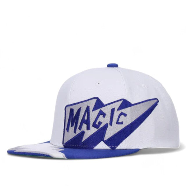 Men's Mitchell & Ness NBA Fast Times Snapback Hwc Magic - White