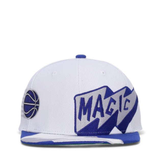 Men's Mitchell & Ness NBA Fast Times Snapback Hwc Magic - White