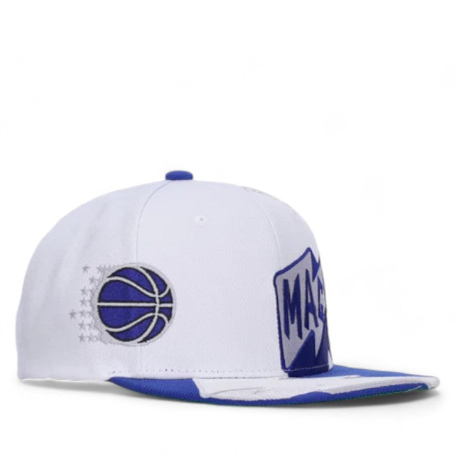 Men's Mitchell & Ness NBA Fast Times Snapback Hwc Magic - White