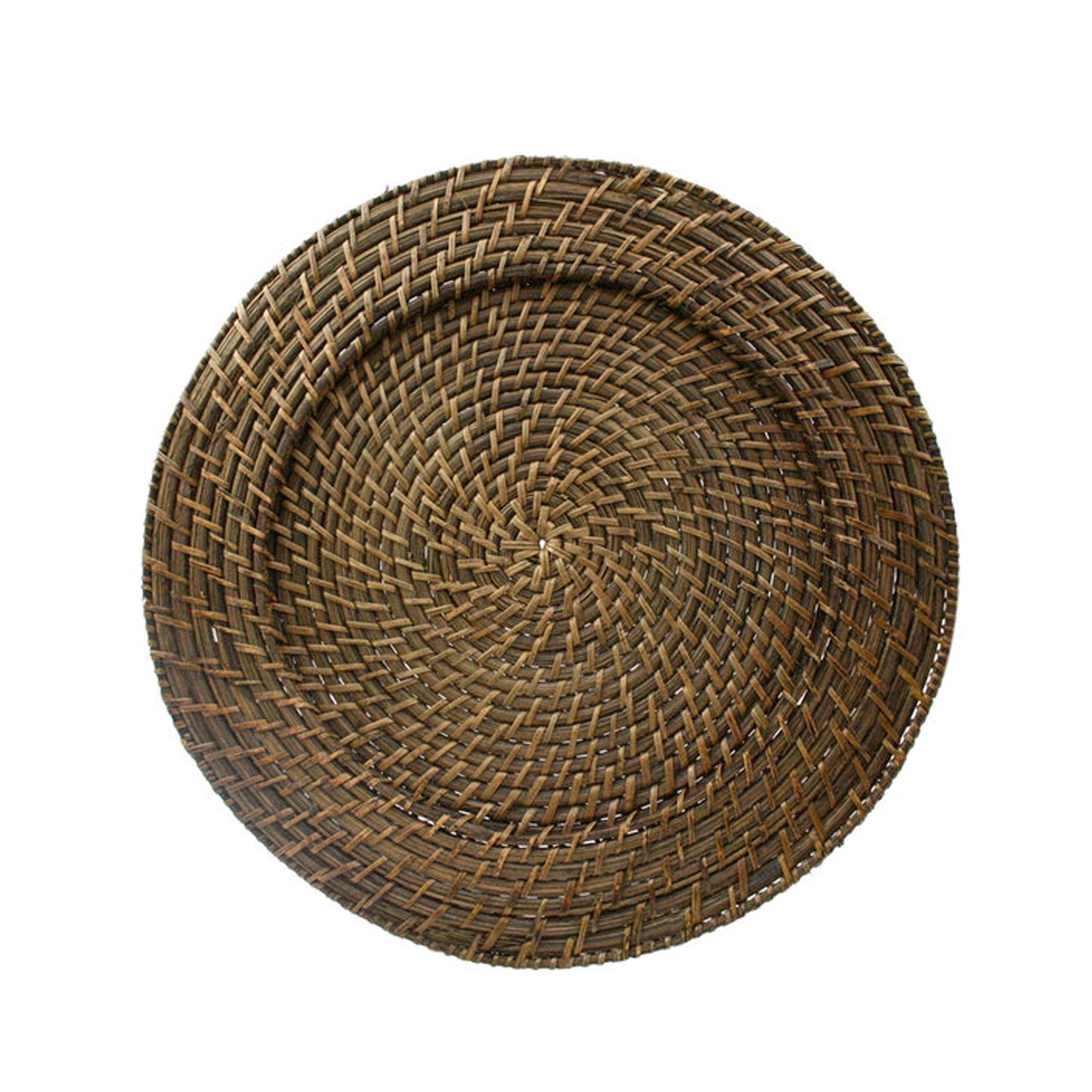 Jay Companies Set Of 4 Round Rattan Charger 13"D