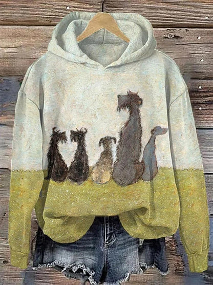 Women’s 3D Digital Print Hoodie – Casual Graphic Sweatshirt