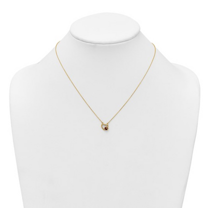 14K Gold Lady Bug Necklace