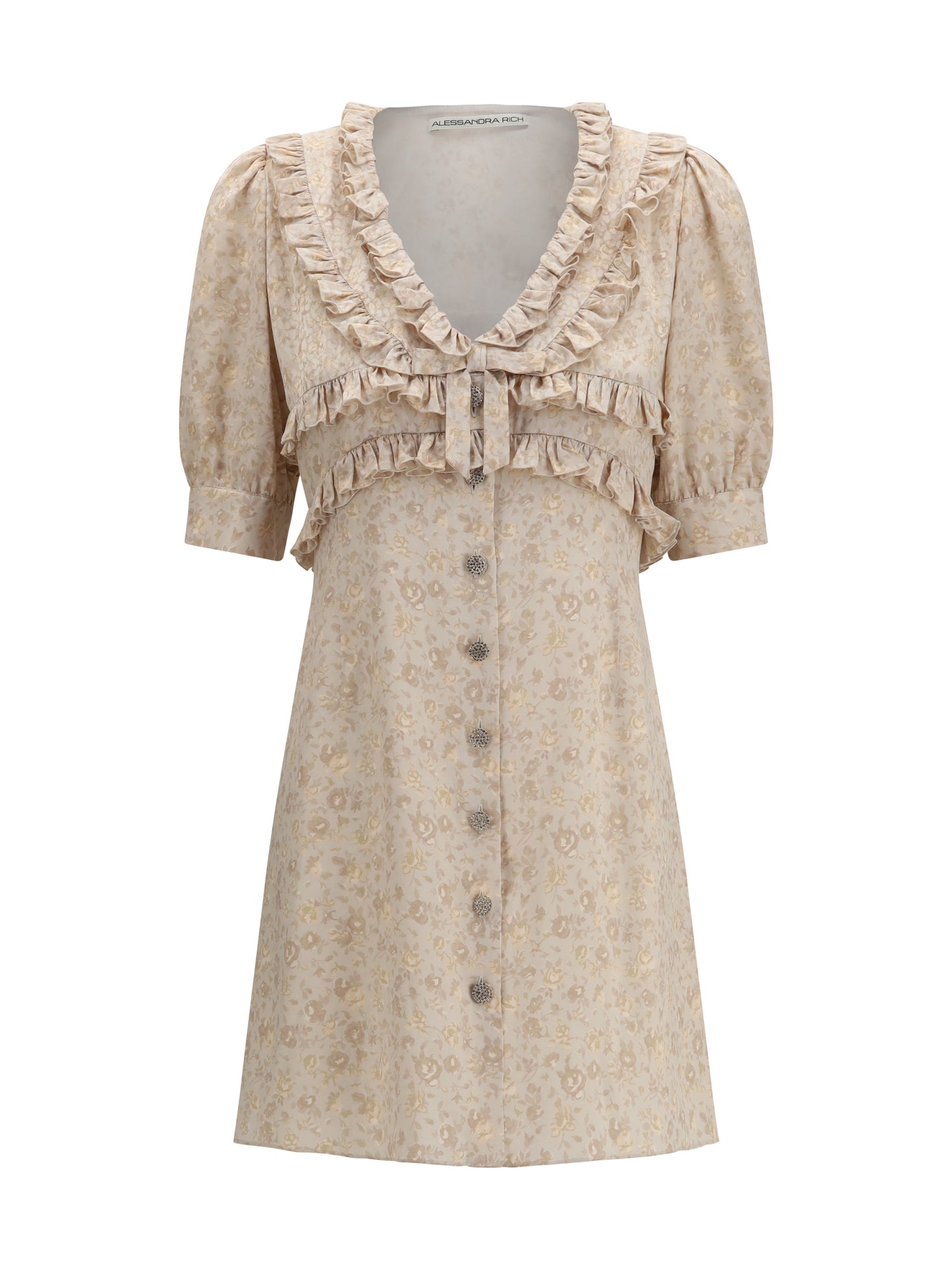 Dress in Cream Silk