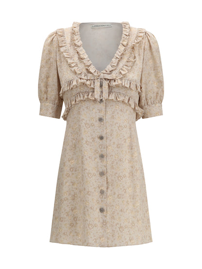 Dress in Cream Silk