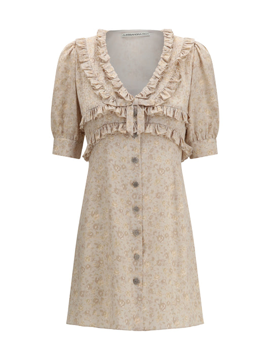 Dress in Cream Silk