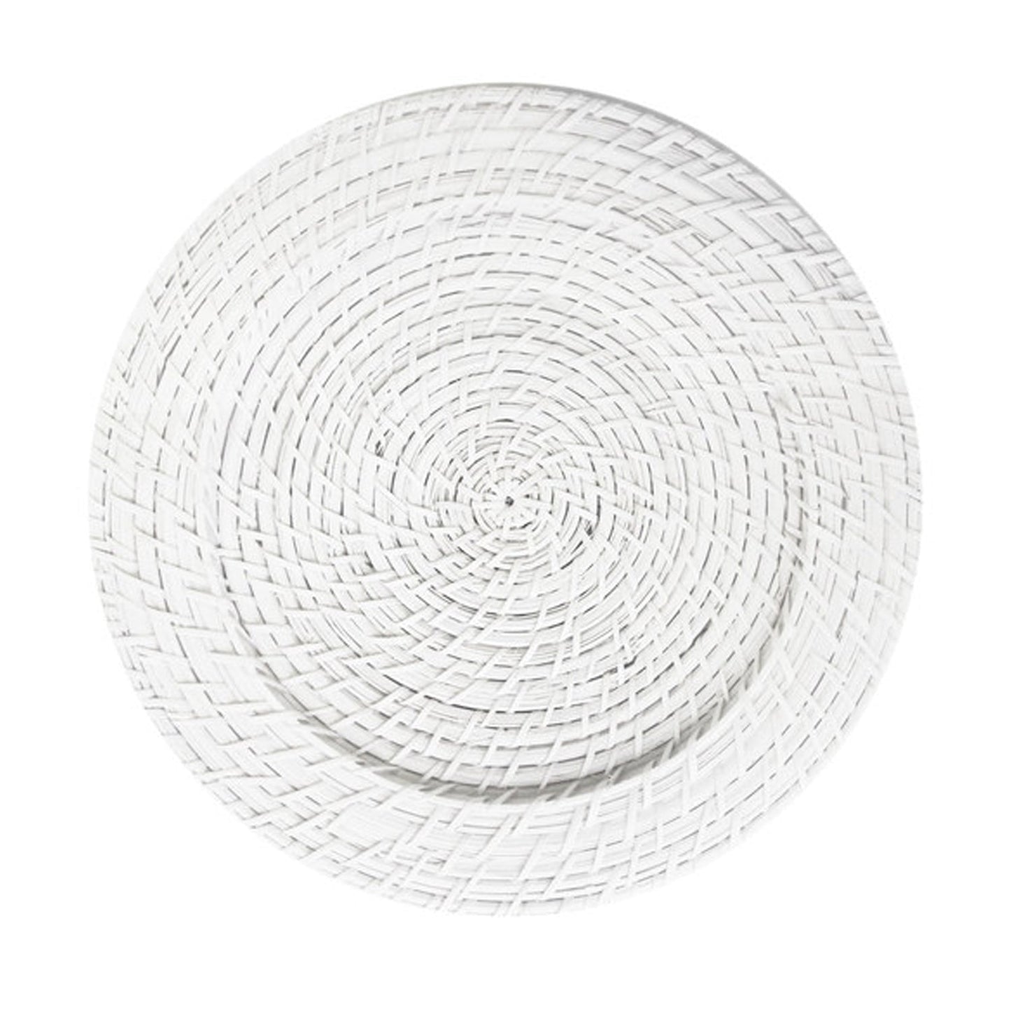 Jay Companies White Rattan Charger Set Of 4