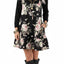 Rose Black Floral Print
