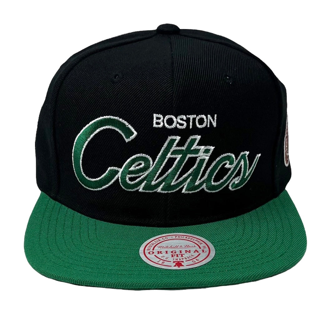 Men's Mitchell & Ness NBA Team Script 2.0 Snapback Hwc Celtics