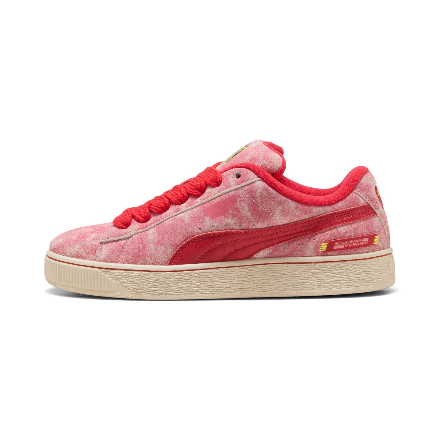 Puma Mens Scuderia Ferrari X Suede XL Desert Sun Pack Rosso Corsa