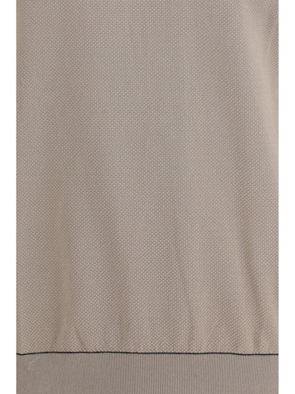 Crew-Neck T-Shirt Sand/Navy