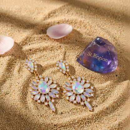 Crystal & Cubic Zirconia Teardrop Earrings