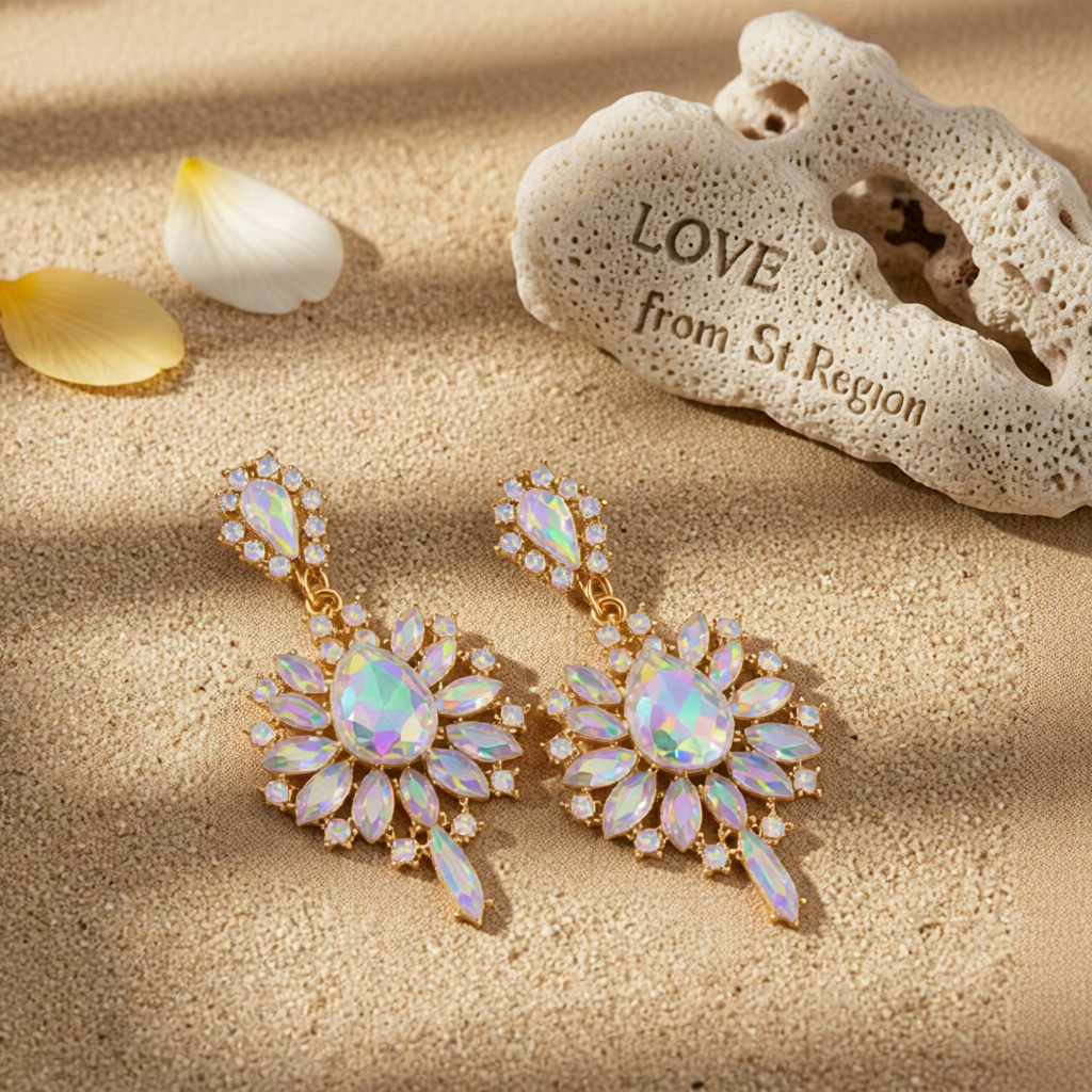 Crystal & Cubic Zirconia Teardrop Earrings