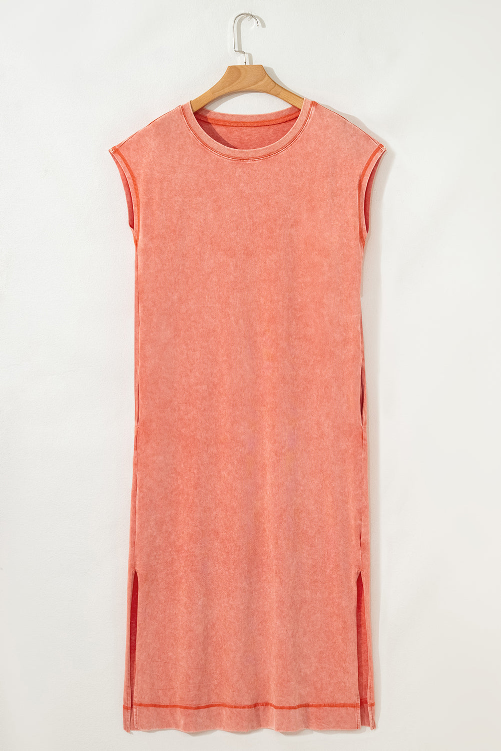 Threaded Pear Eloise Mineral Wash Pocketed T-shirt Long Dress