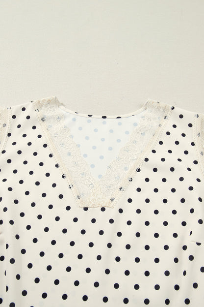 Threaded Pear Alina Lace Trim Sleeveless PLUS Top