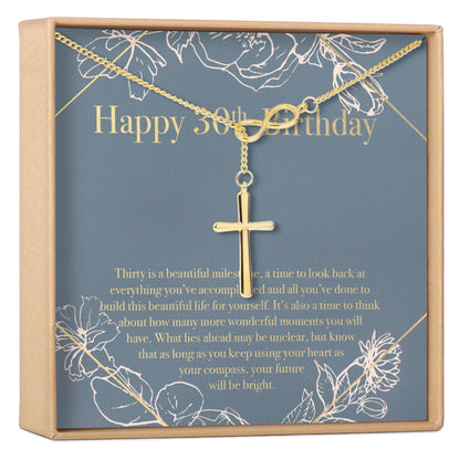 30th Birthday Necklace, Multiple Styles