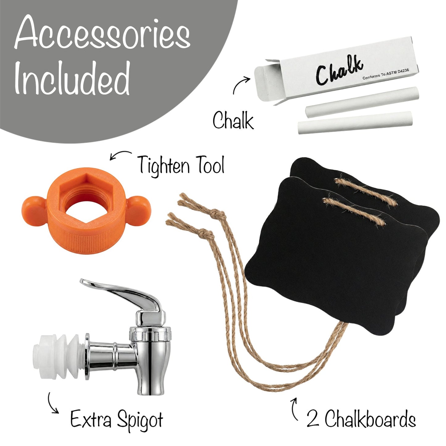 Jay Companies Julian 2-Piece Set Bev Dispensers With Gold Wire Stand