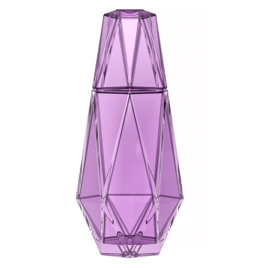 Jay Companies Geometric Purple Carafe Set