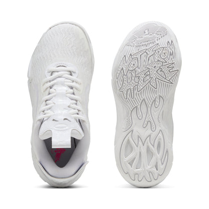 Puma Grade School LaMelo MB.04 Low Ice White