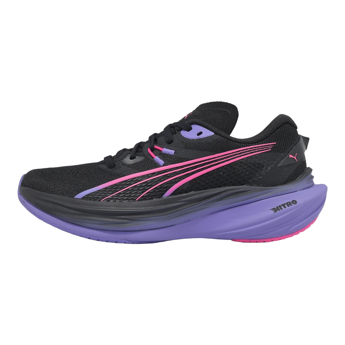 PUMA Deviate Nitro 3 DIGITOKYO Women's Running Shoes — PUMA Black/Fluro Pink