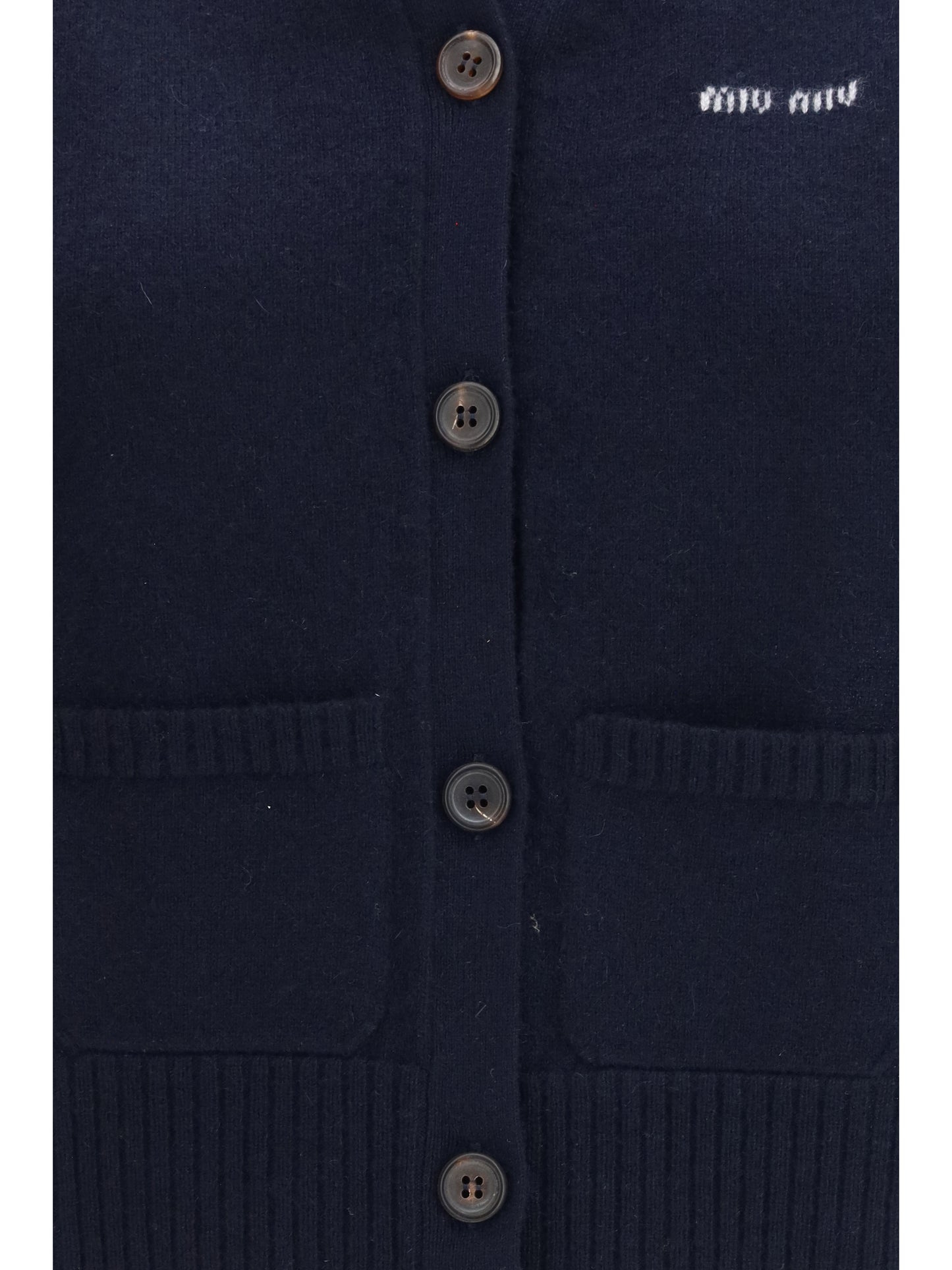Cardigan Vest Blue Cashmere