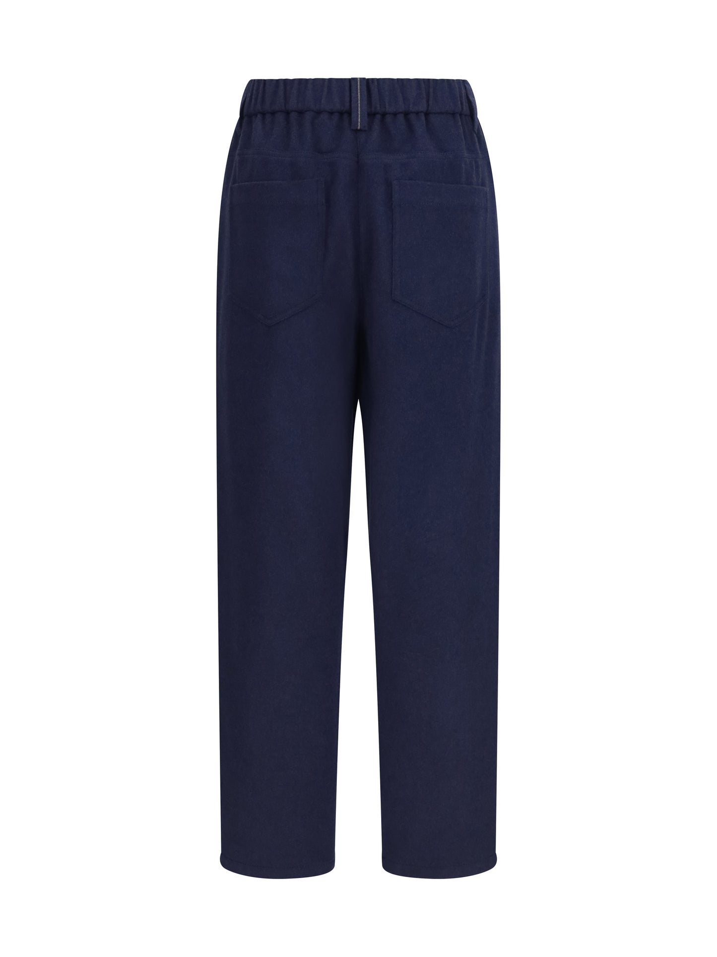 Stretch Wool Pants Blue