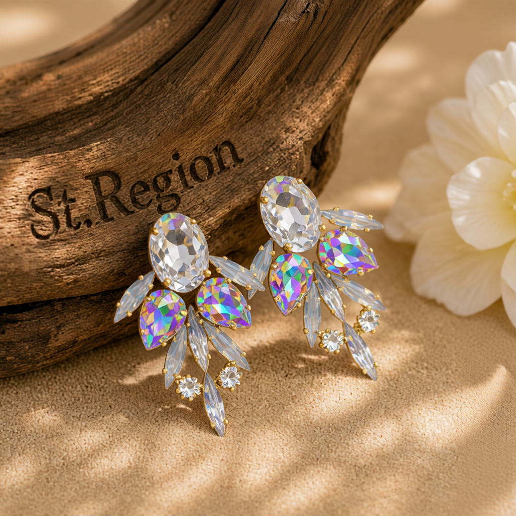 Crystal & Cubic Zirconia Drop Earrings