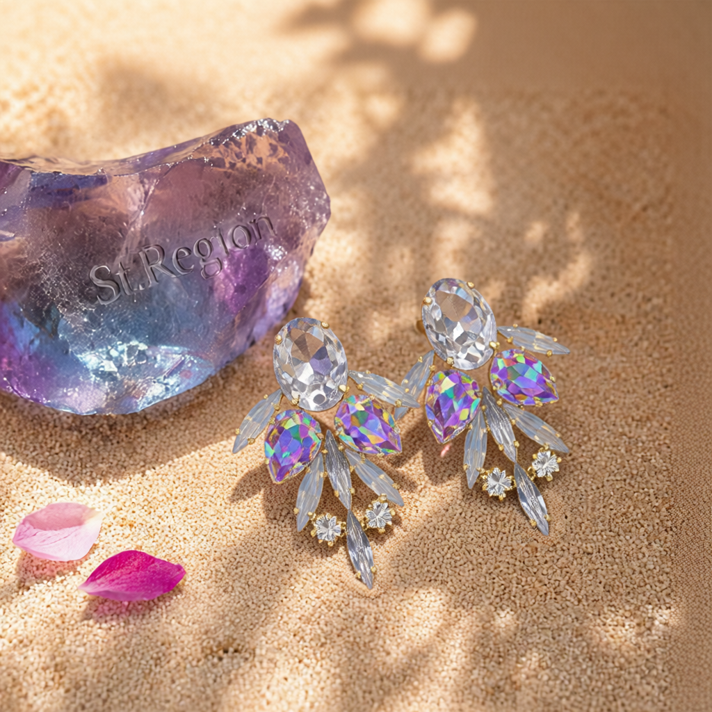 Crystal & Cubic Zirconia Drop Earrings