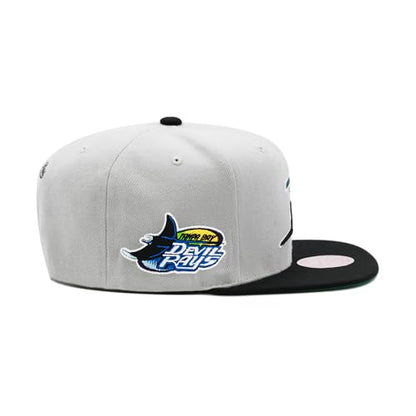 Mitchell & Ness Men's MLB Away Snapback Coop Rays