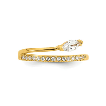 Cubic Zirconia Fashion Snake Pave Ring