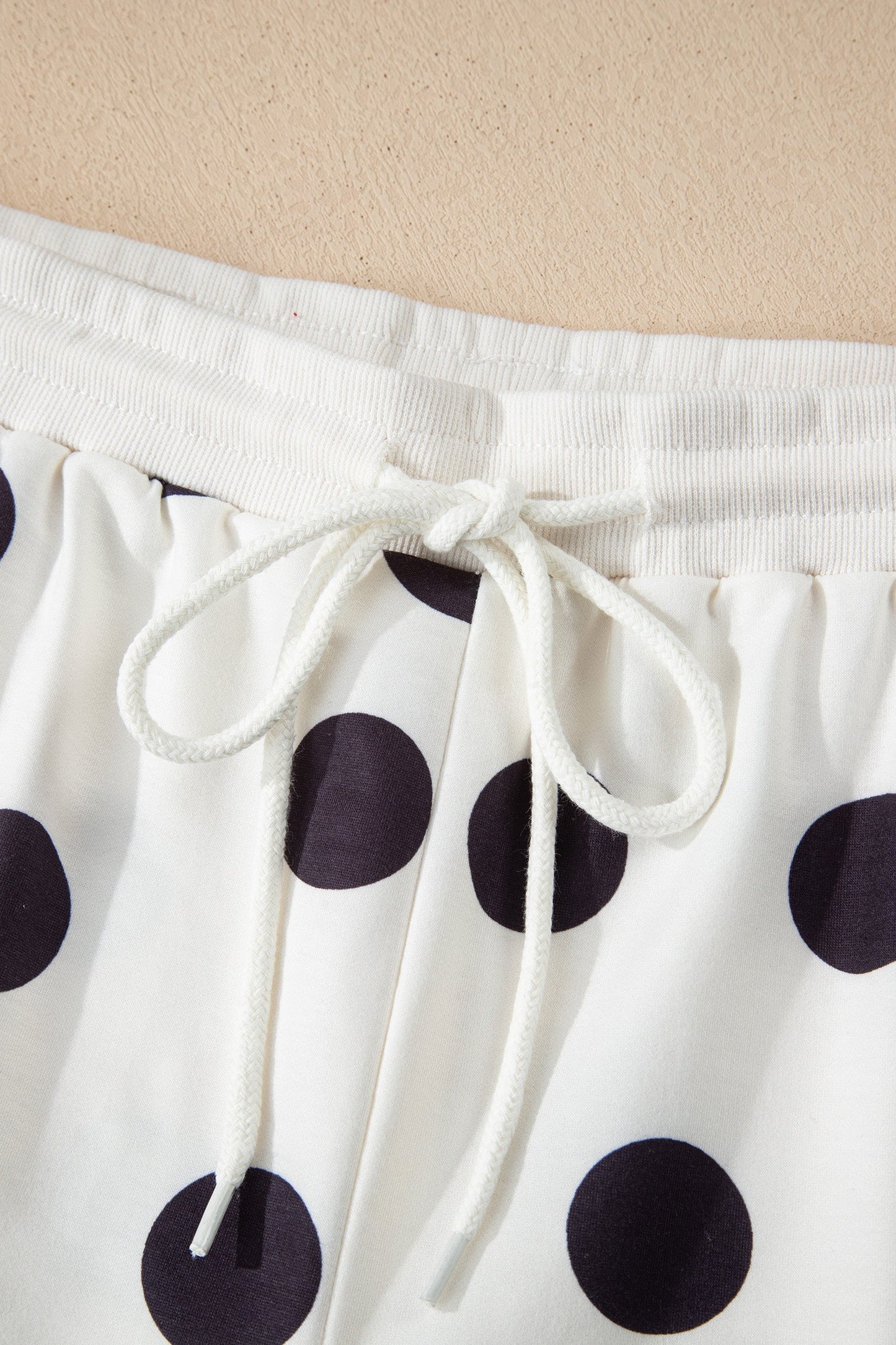 Threaded Pear Marley Shoulder Pullover Drawstring Shorts Set