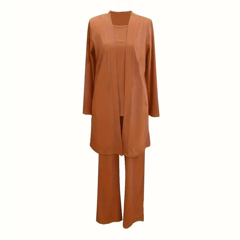 Women's 3-Piece Longline Duster Cardigan