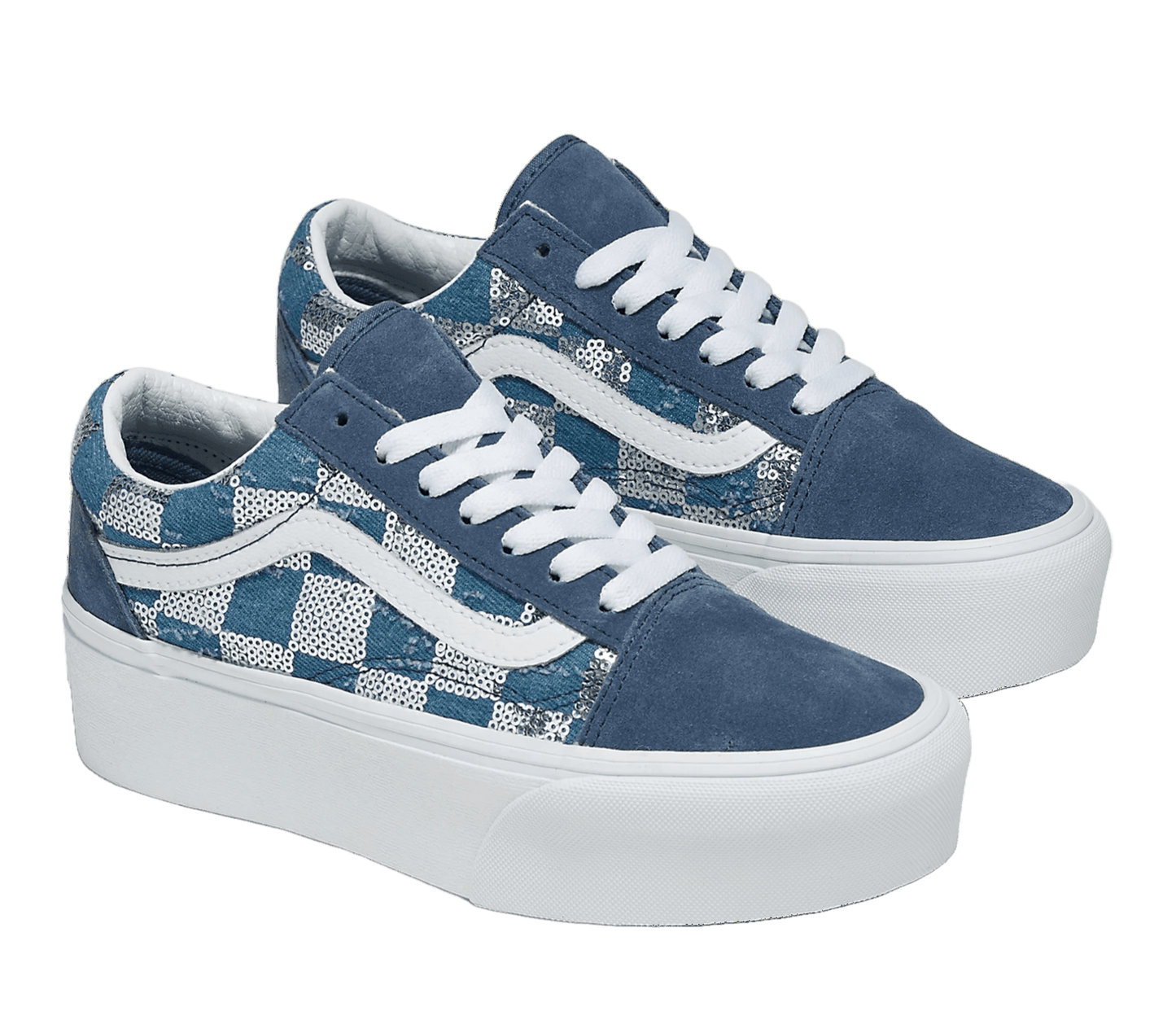 Glimmr Check/Vintage Indigo-