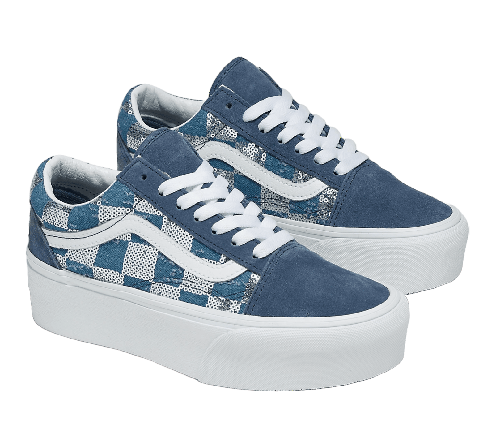 Glimmr Check/Vintage Indigo-