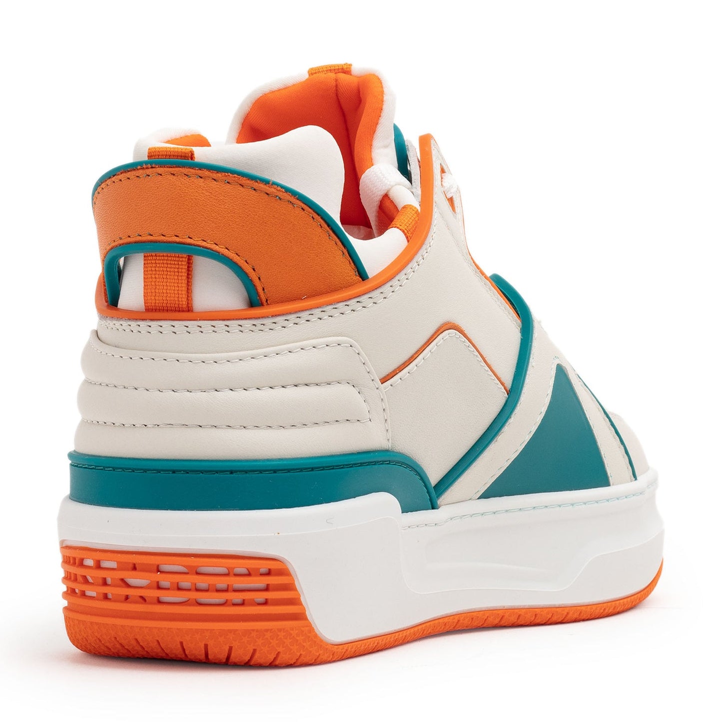 Just Don Men's Tennis Courtside Mid 'White Orange' Sneakers