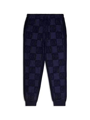Sergio Tacchini Anzio Men's Track Pants — Maritime Blue Cotton Terry