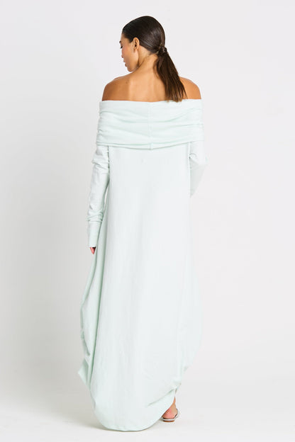 French Terry Curtain Dress - Mint