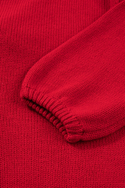 Threaded Pear Addison Backless Bubble Sleeve Sweater
