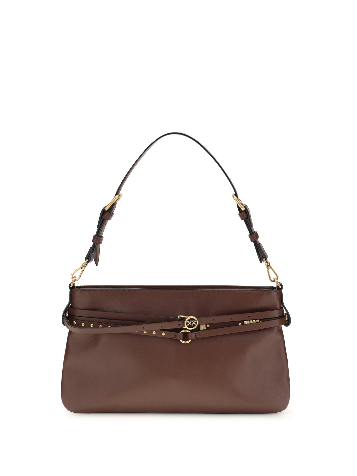 Shoulder Bag Burgundy Leather