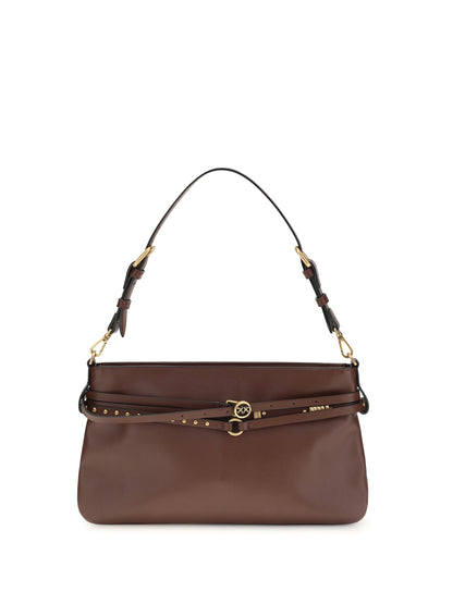 Shoulder Bag Burgundy Leather