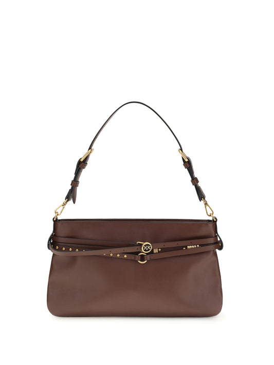 Shoulder Bag Burgundy Leather