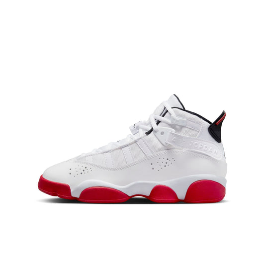 Air Jordan Grade School 6 Rings Gs 'White University Red' Sneakers