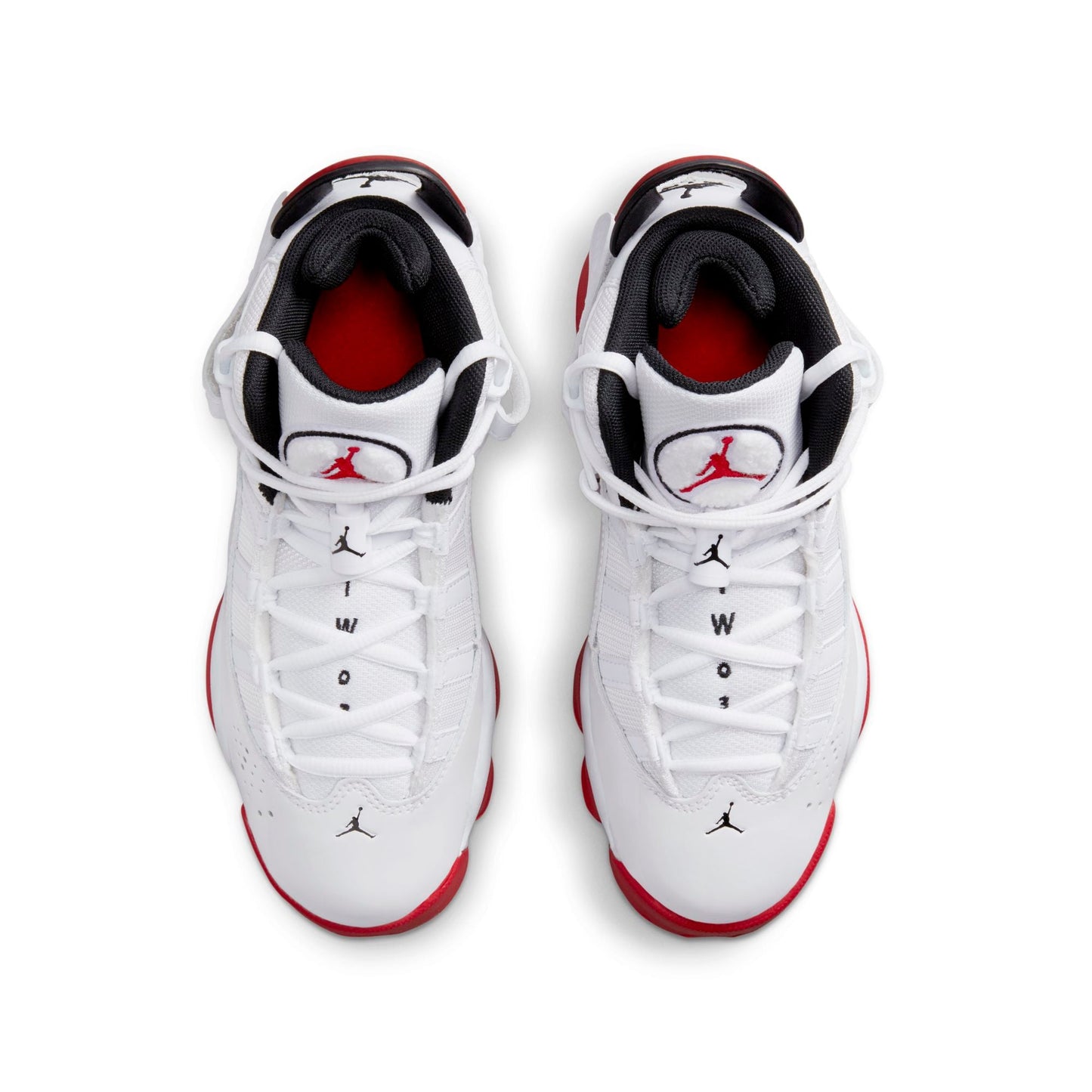Grade School Air Jordan 6 Rings Gs 'White University Red'