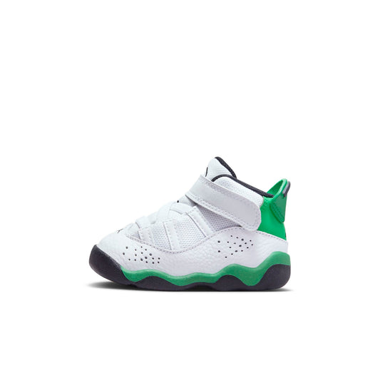 Toddlers Air Jordan 6 Rings Td 'White Lucky Green'