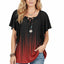 Black Red Ombre Print