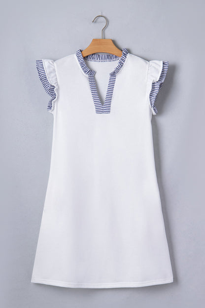 Threaded Pear Aleena Ruffle Trim Sleeveless Dress